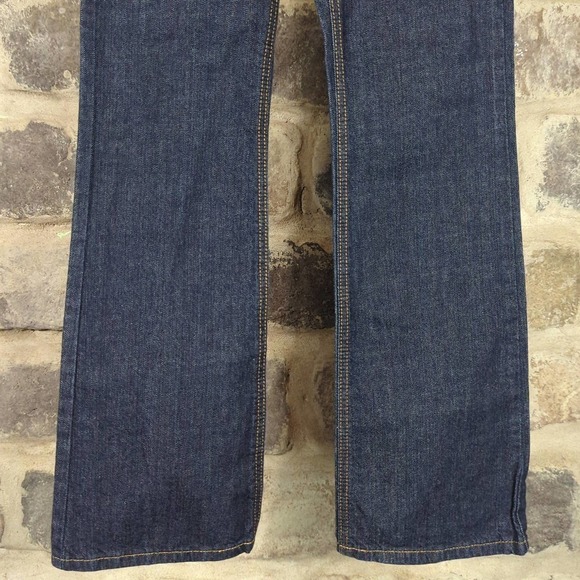 Dickies Crafted For Women Relaxed Fit Dark Wash Structured Jeans Size 2 Workwear - Picture 3 of 14